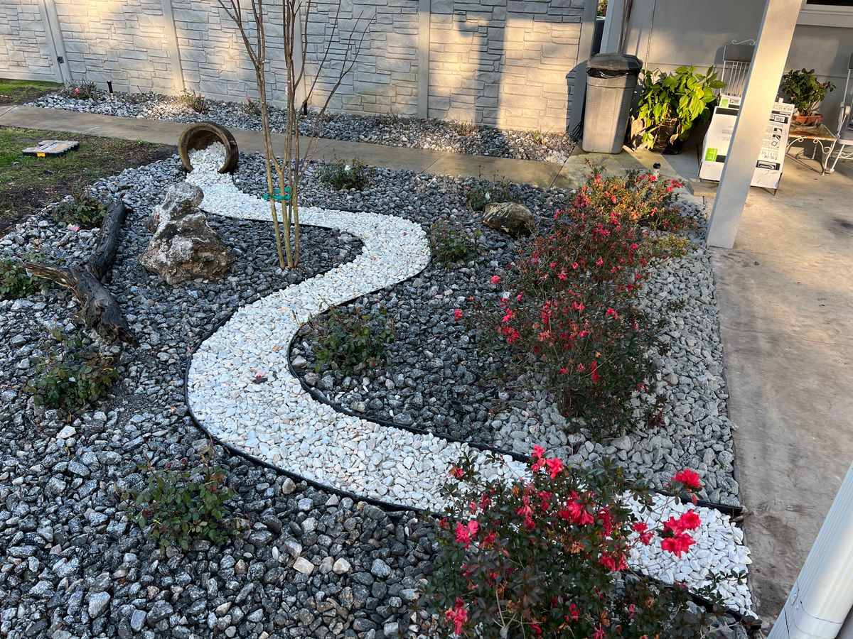 Pine Straw/Bark, Mulch, and Rock installation for Roberts Lawn & Landscape in Cross City, FL