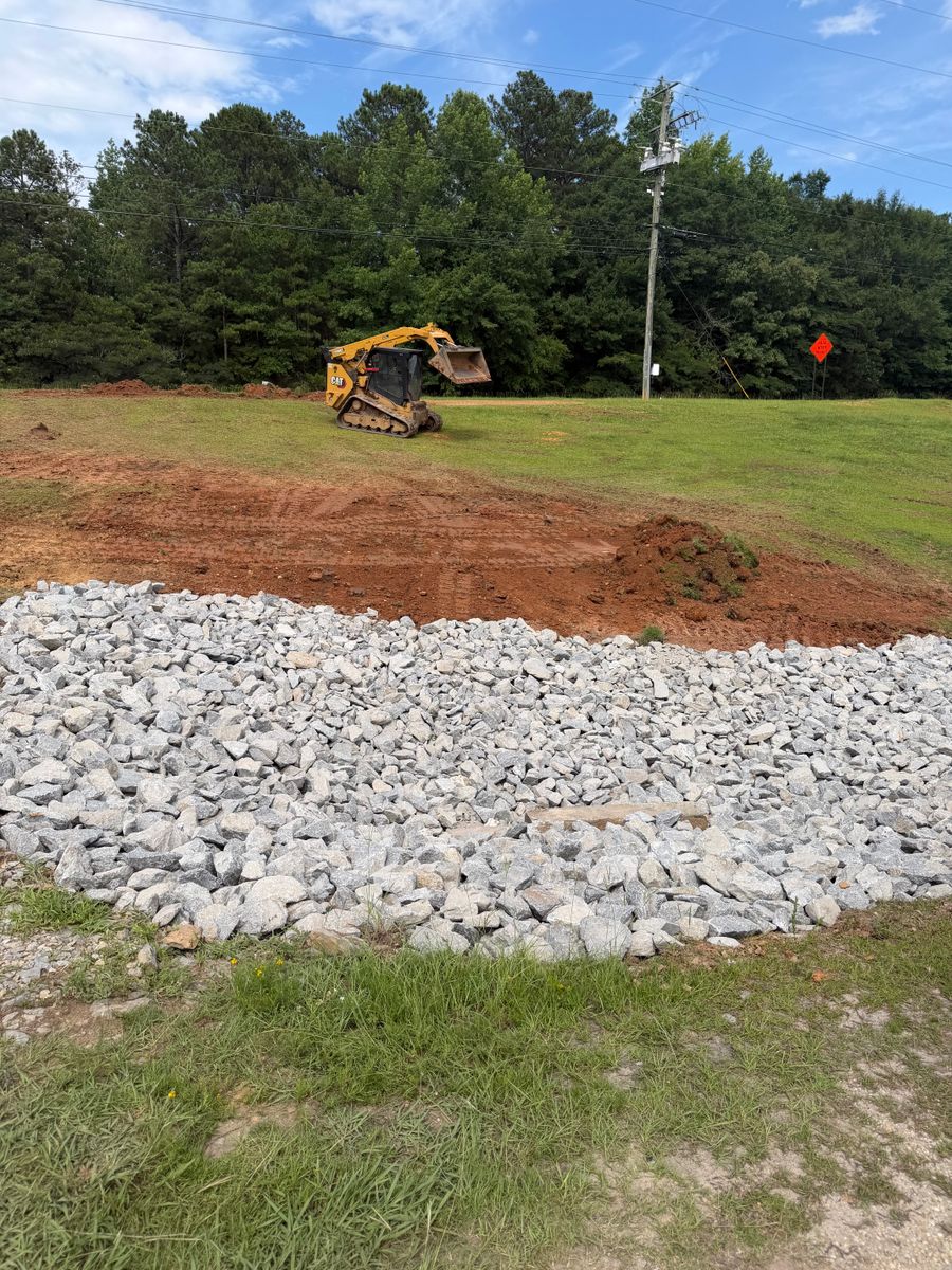 Land Grading for DC Construction Company LLC in Clanton, AL