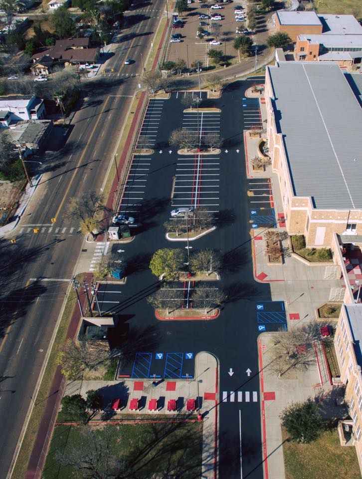 Parking Lot Additions for RRR Sealcoat & Striping in Laredo, TX