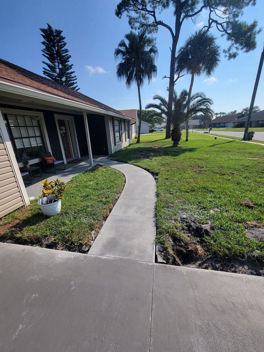 Sidewalk Installation for Downer Site Services in Sanford, FL