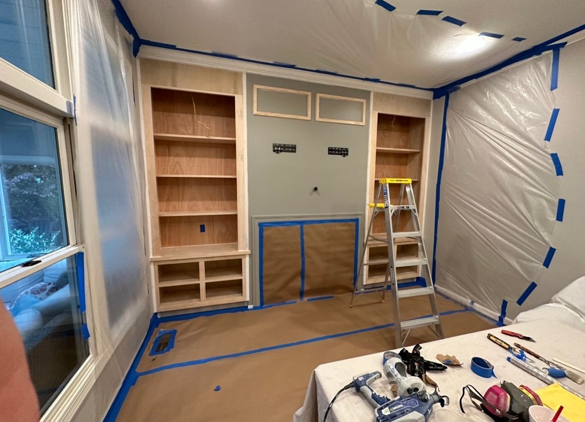 Custom built ins and entertainment for Chesapeake Solutions in Pasadena, MD