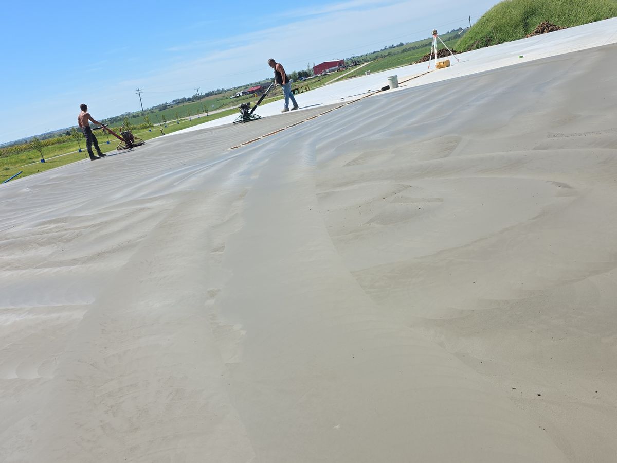 Concrete Slab Construction for New Age Concrete in Perry, IA