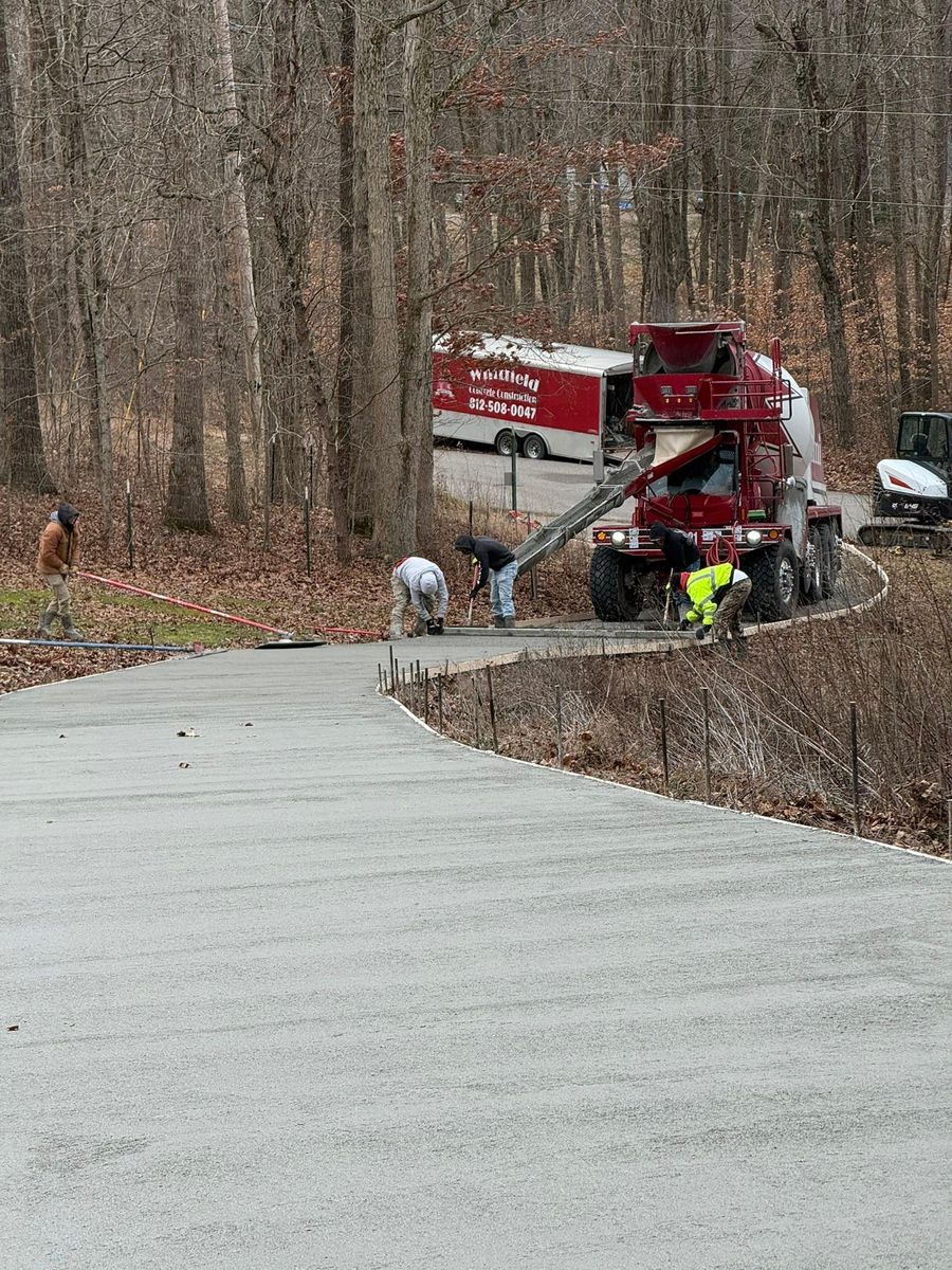 Driveways & Sidewalks for Whitfield Concrete Construction in Solsberry, IN