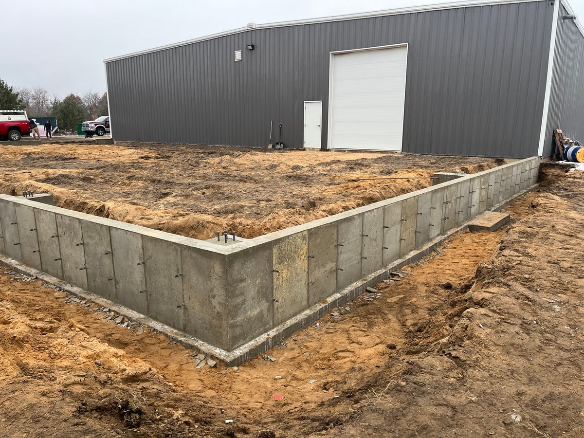 Foundations for JR Concrete in Cadillac, MI