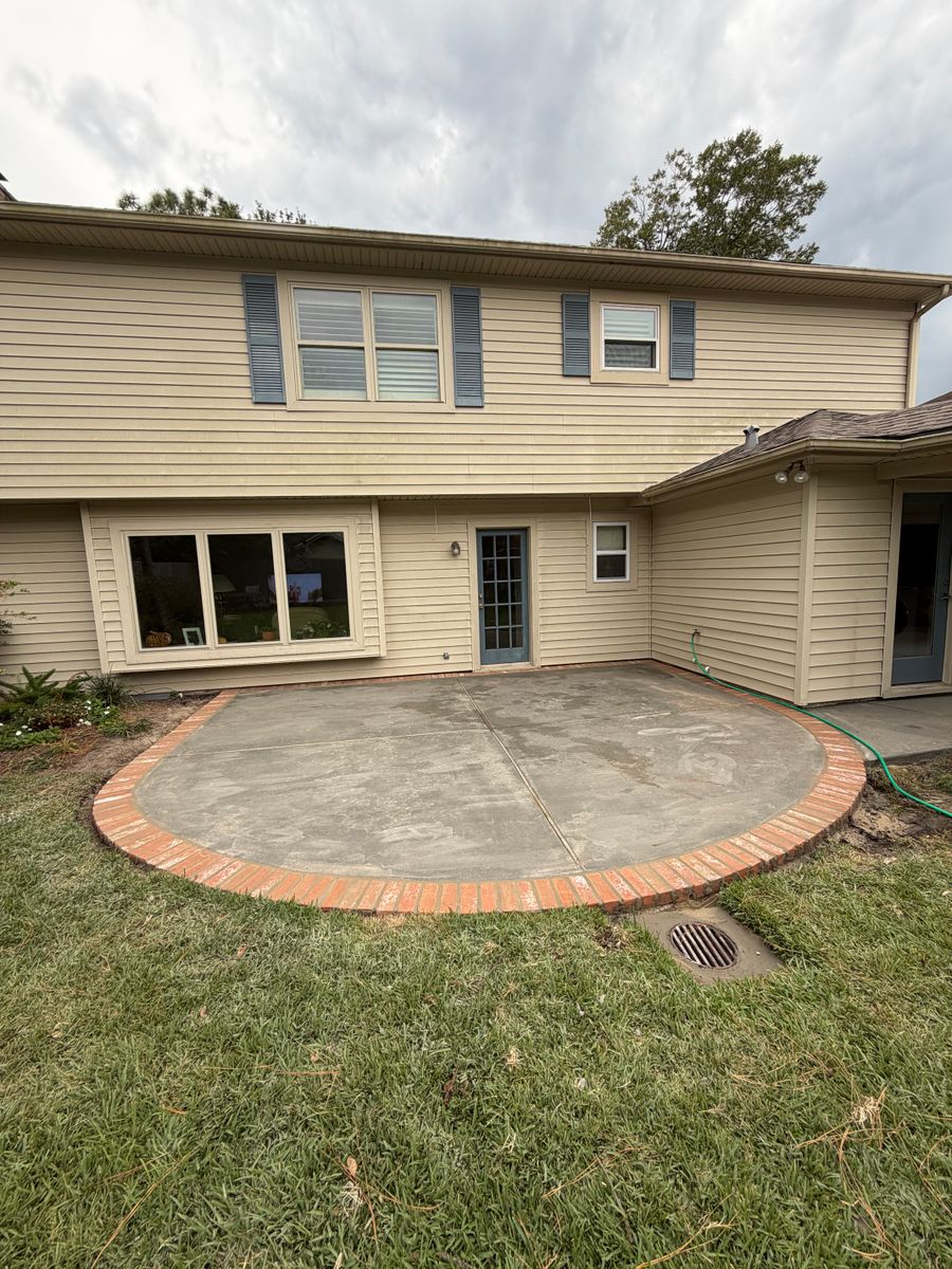 Patios for BigTex Concrete Construction in Houston, TX