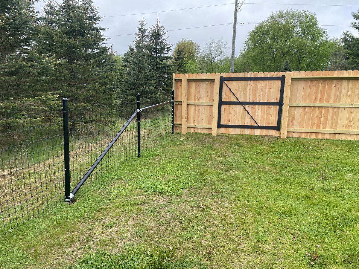 Fence Installation for TMF Services in Lapeer County, MI