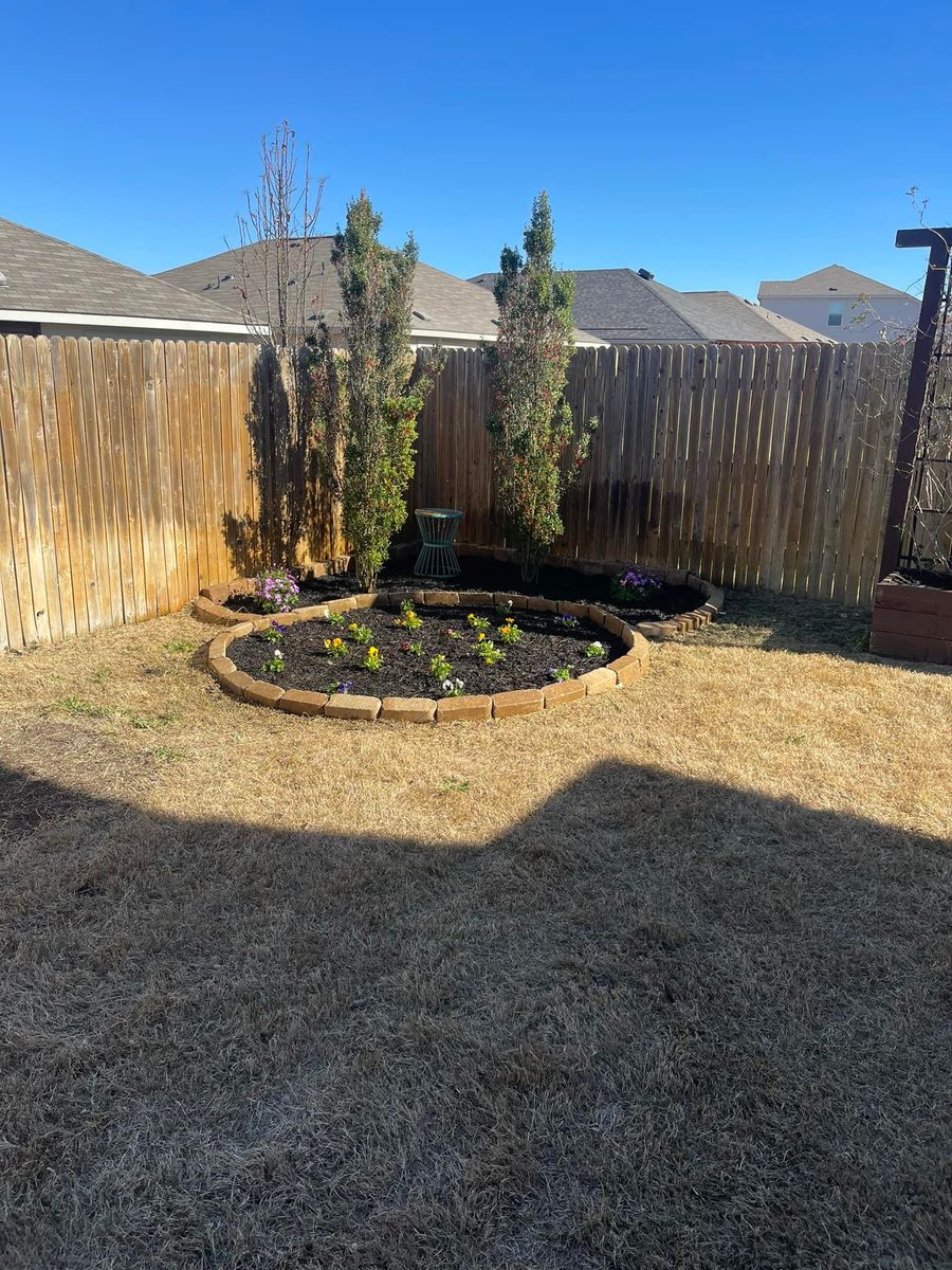 Landscaping for CrossCut in Kempner, TX