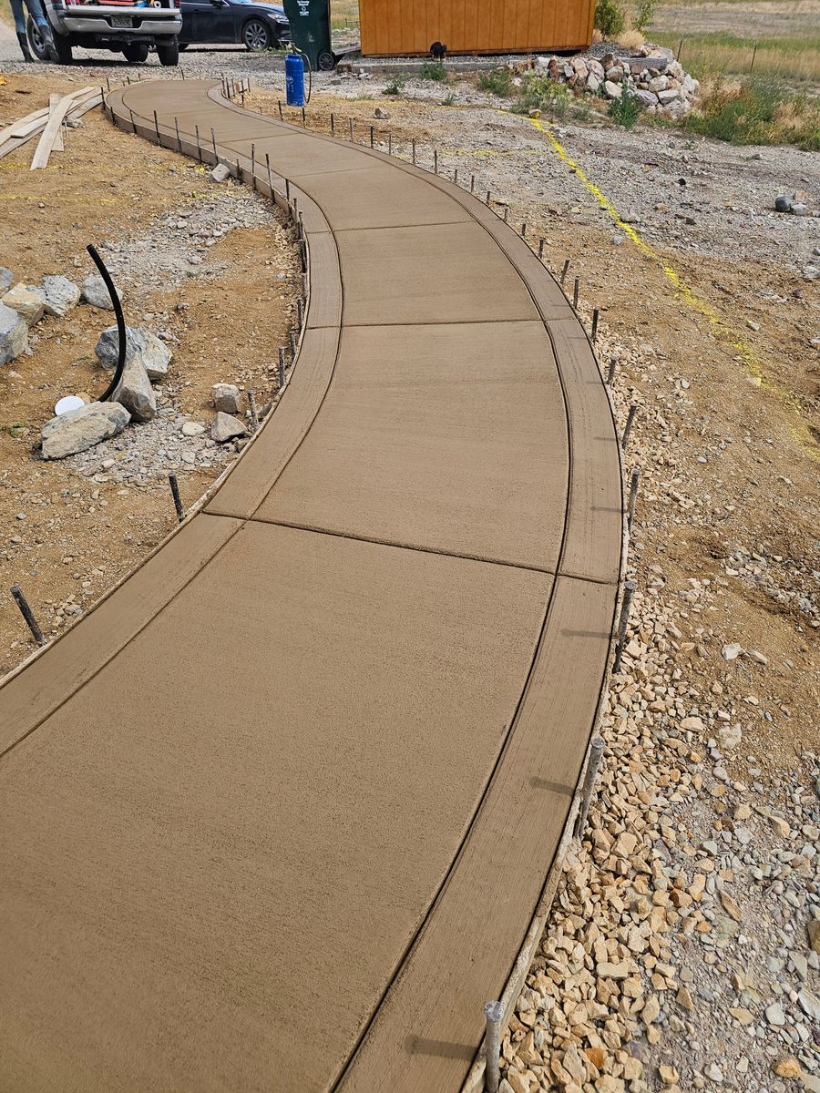 Driveway Construction for Divine Concrete in Helena, MT