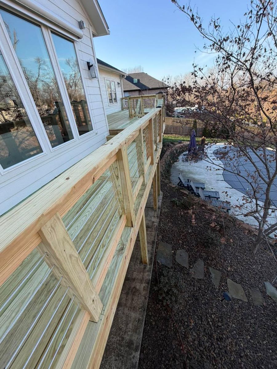 Handrails for Natural State Deck Builders in Pea Ridge, AR