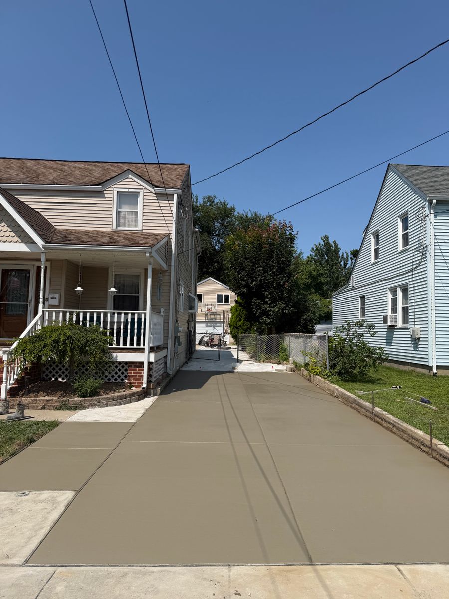 Driveway Installation for GV Concrete LLC in Cherry Hill Township, NJ