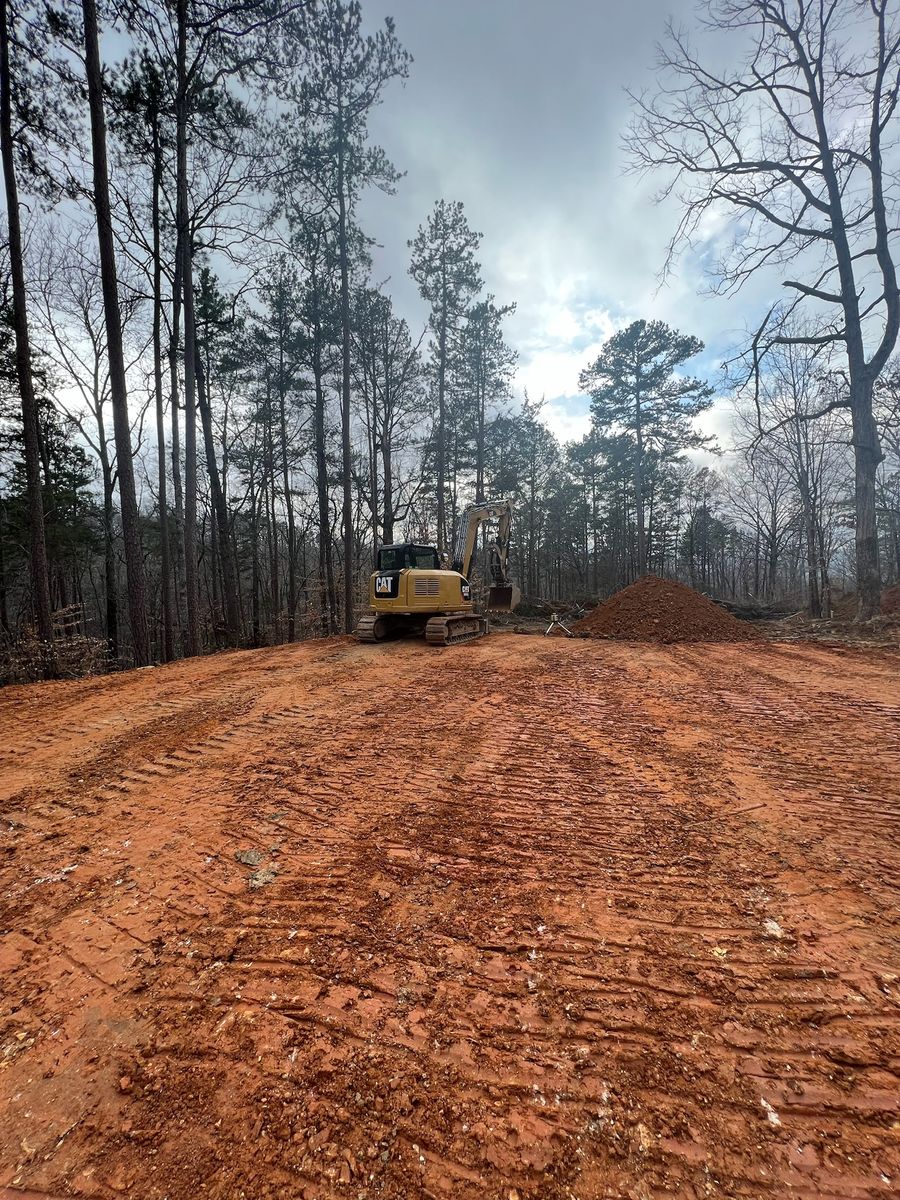 Site Preparation for McBryar Excavation in Trenton, GA