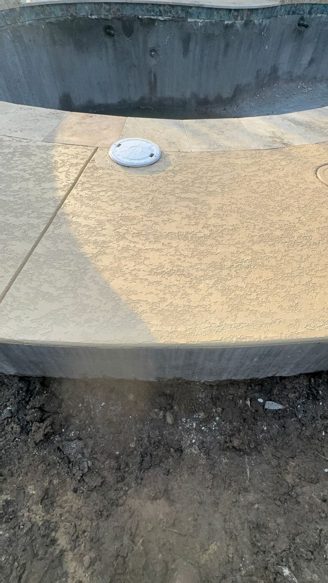 Stamped Concrete Installation for NG Concrete Services in Houston, TX
