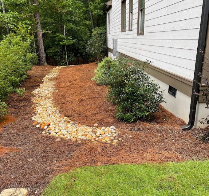 Mulch Installation for Man's Asap Landscaping and Handyman Services LLC in Lagrange, GA