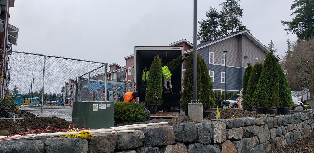 Retaining Wall Construction for Macmor Inc. in Puyallup, WA
