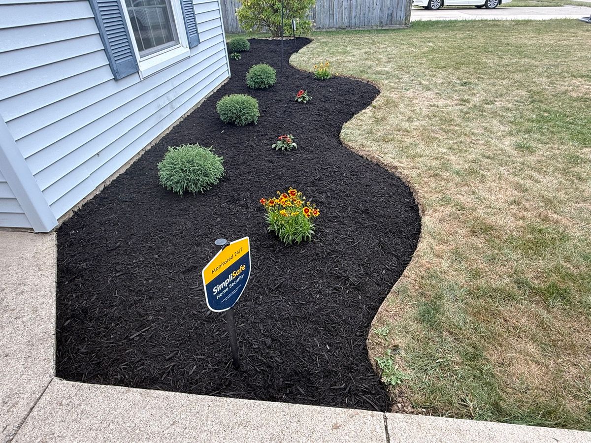 Mulch Installation for F&R Landscapes in Lagrange, OH