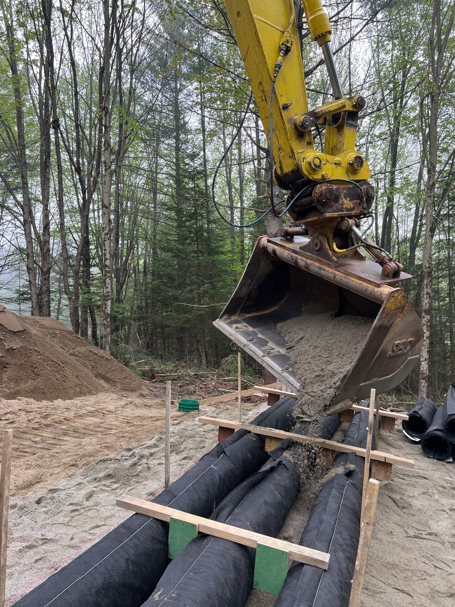 Foundation Digging for Andy Naylor Excavation in Johnson, VT