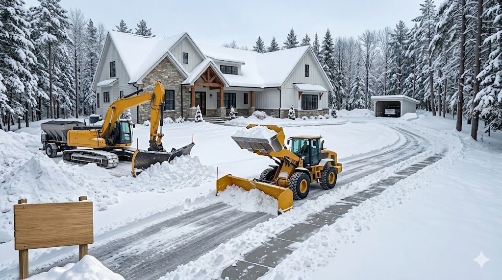 Snow Plowing and Deicing for NC Dirt Works in Traverse City, MI