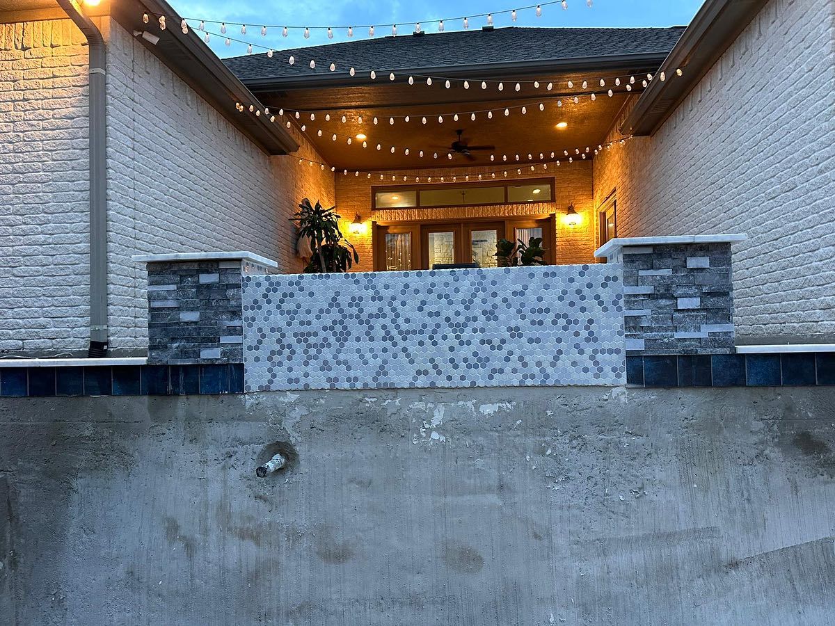 Custom Pool Construction for J & P Construction in Houston, TX