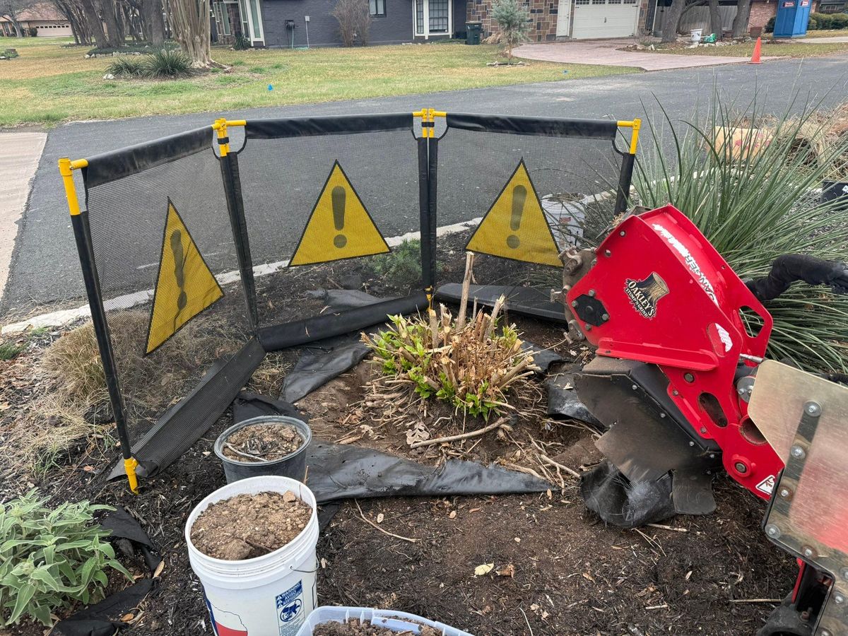 Tree Stump Grinding for Oakley’s Stump ‘N Grind in Leander, TX