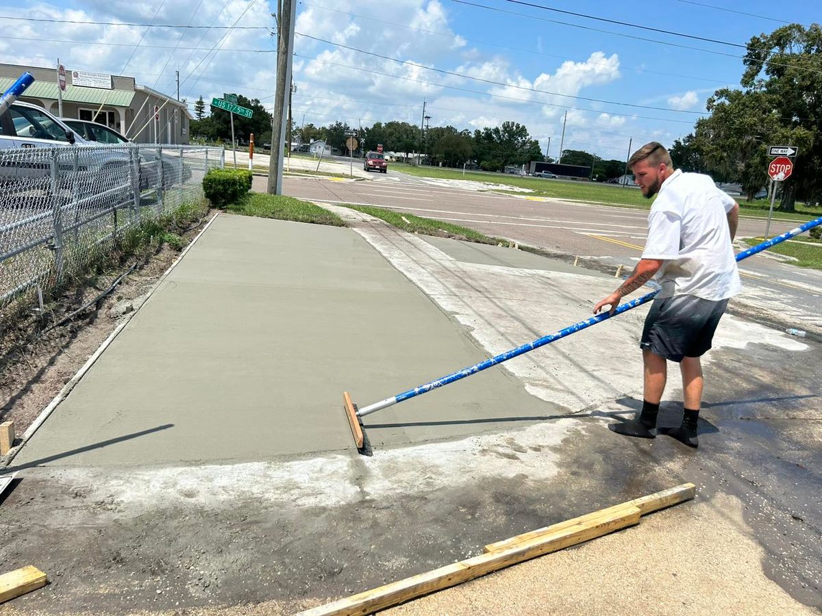 Concrete Pads for Chaney’s Environmental Services in Haines City, FL