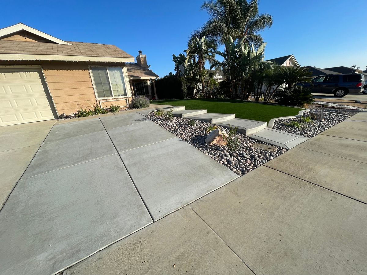 Concrete for Aidan Jade Landscaping in Riverside County, CA