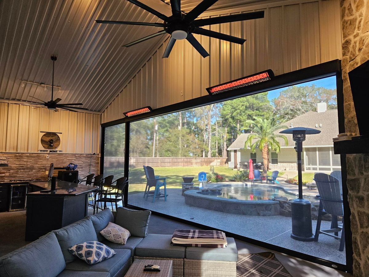 Outdoor Kitchen Construction for Hunt Stone & Fireplace in Huntington, TX