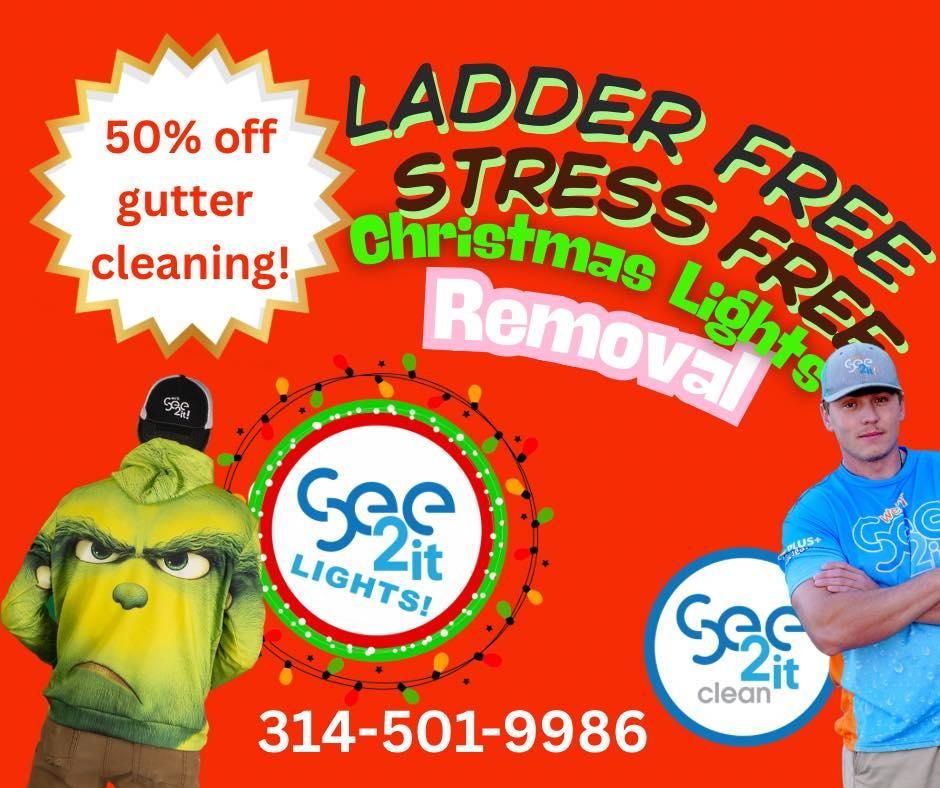 Christmas Lights for See2it Clean in St Louis, MO