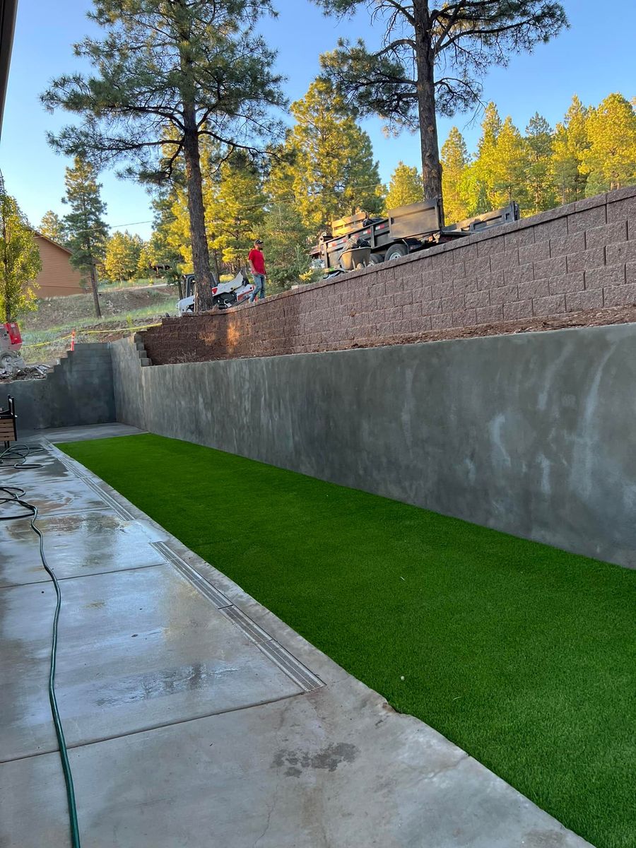 Retaining Wall Construction for PLS Stone & Masonry in Flagstaff, AZ