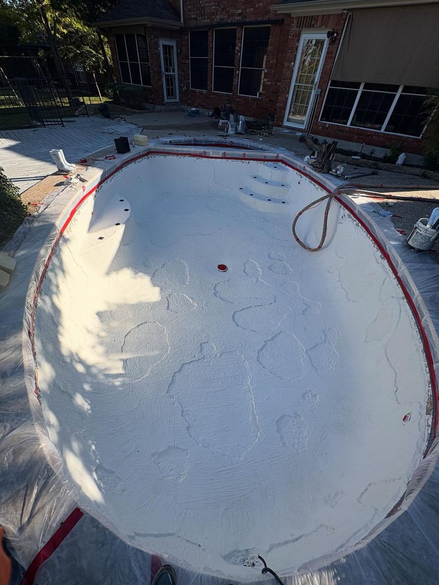 Pool Remodeling for Hernandez Pool Plaster in Grapevine, TX