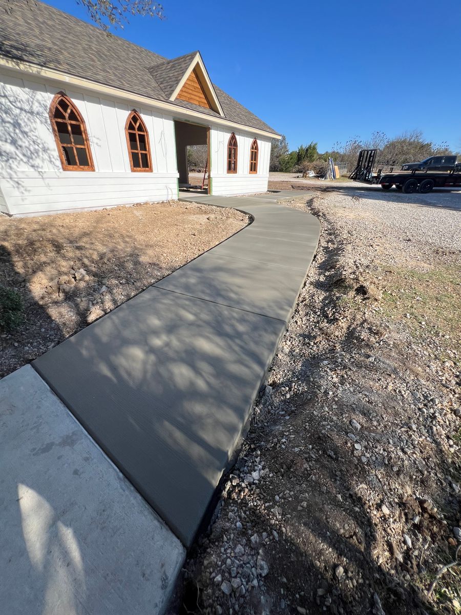 Sidewalk Installation for BW Concrete Contracting LLC in Fort Worth, TX