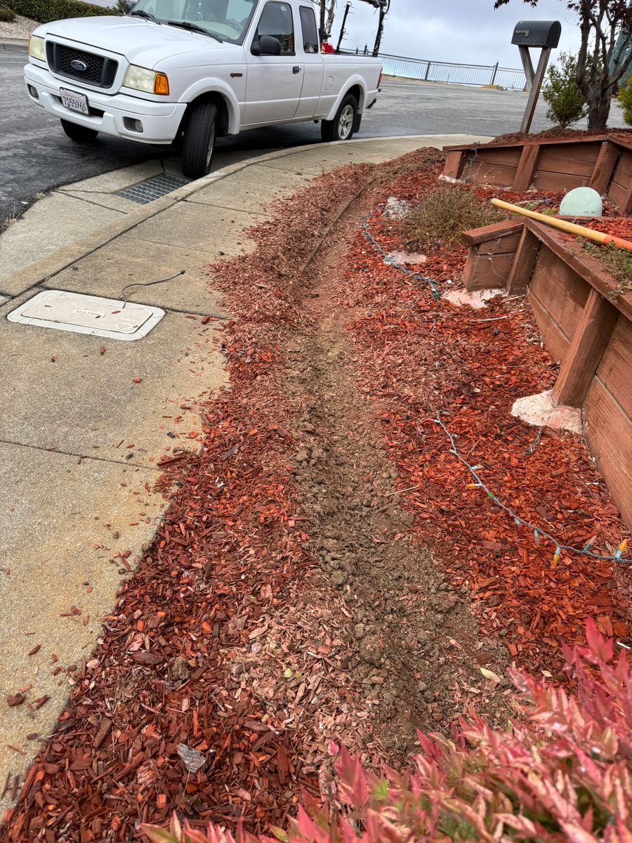 Mulch Installation for CBA Landscaping in Hayward, CA