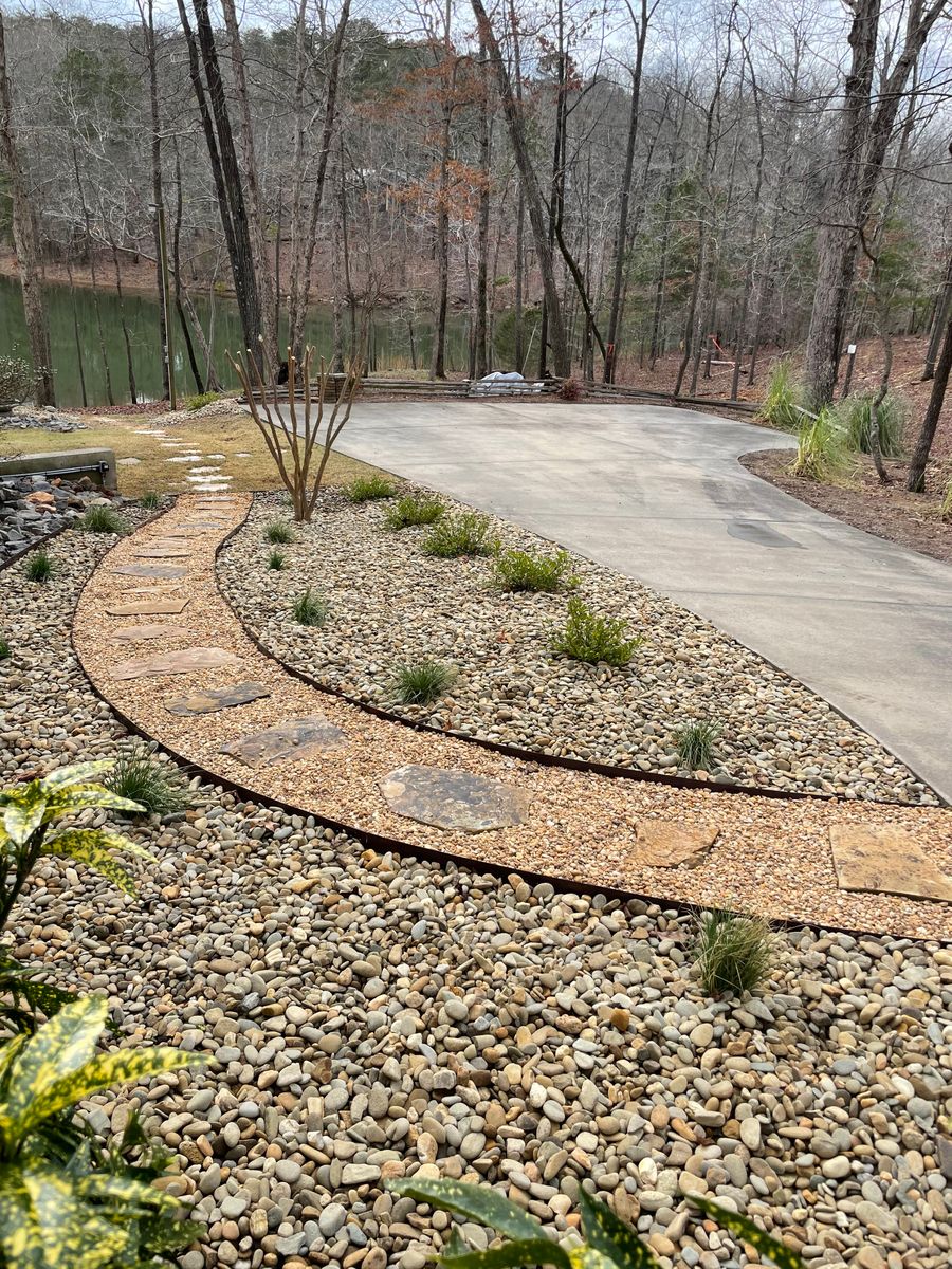 Small Landscape Installs for Peach State Landscaping in Hartwell, GA