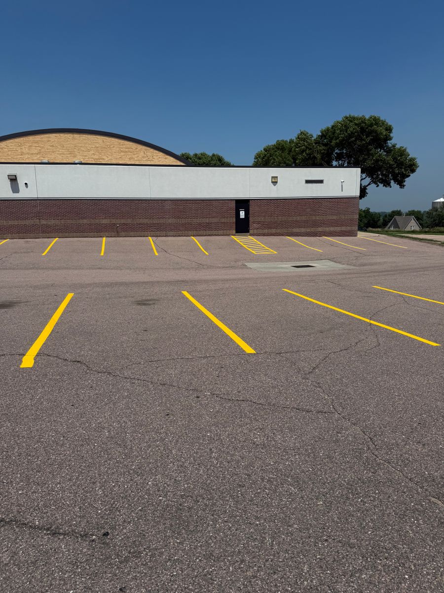 Line Striping for Midwest Line Striping LLC in Spirit Lake, IA
