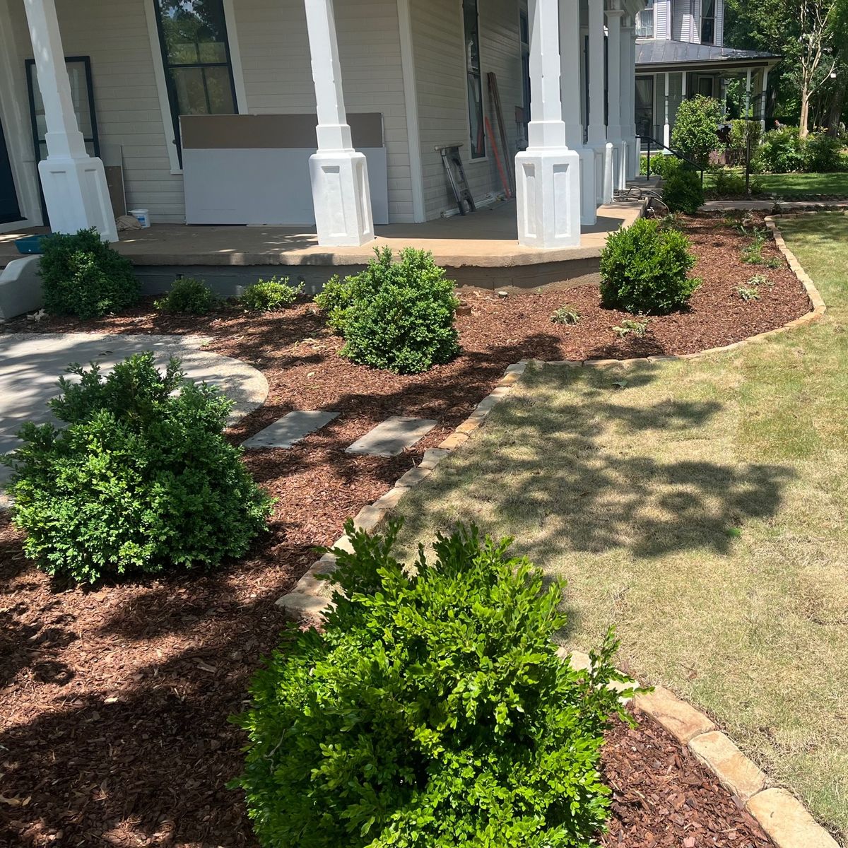 Shrub Trimming for CSS Renovations in Huntsville, AL