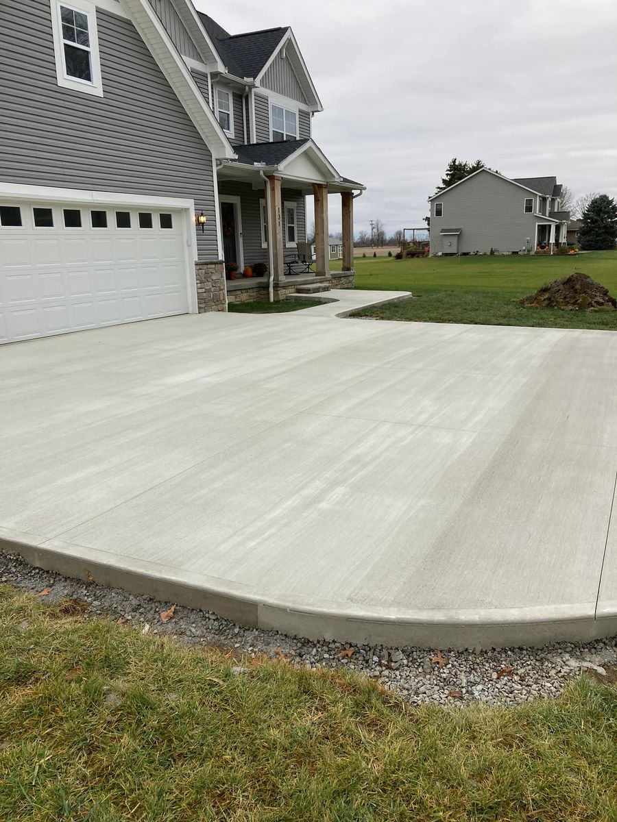 Concrete Stamping for Cory Boes Construction and Masonry, LLC in Upper Sandusky, OH