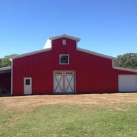 Barn Construction for T & C Metal Builders in Northeast, TX