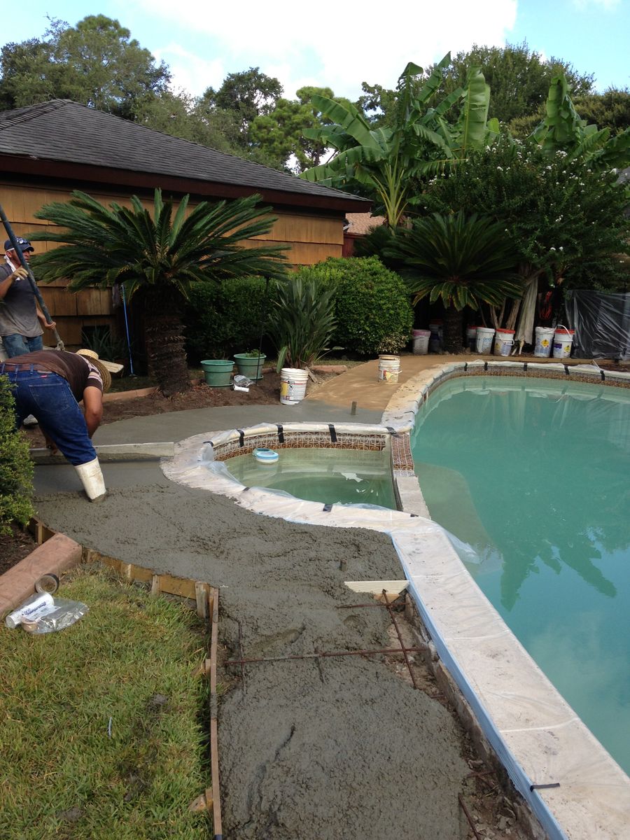 Pool Remodels for Texas Curb N Borders in Houston, TX