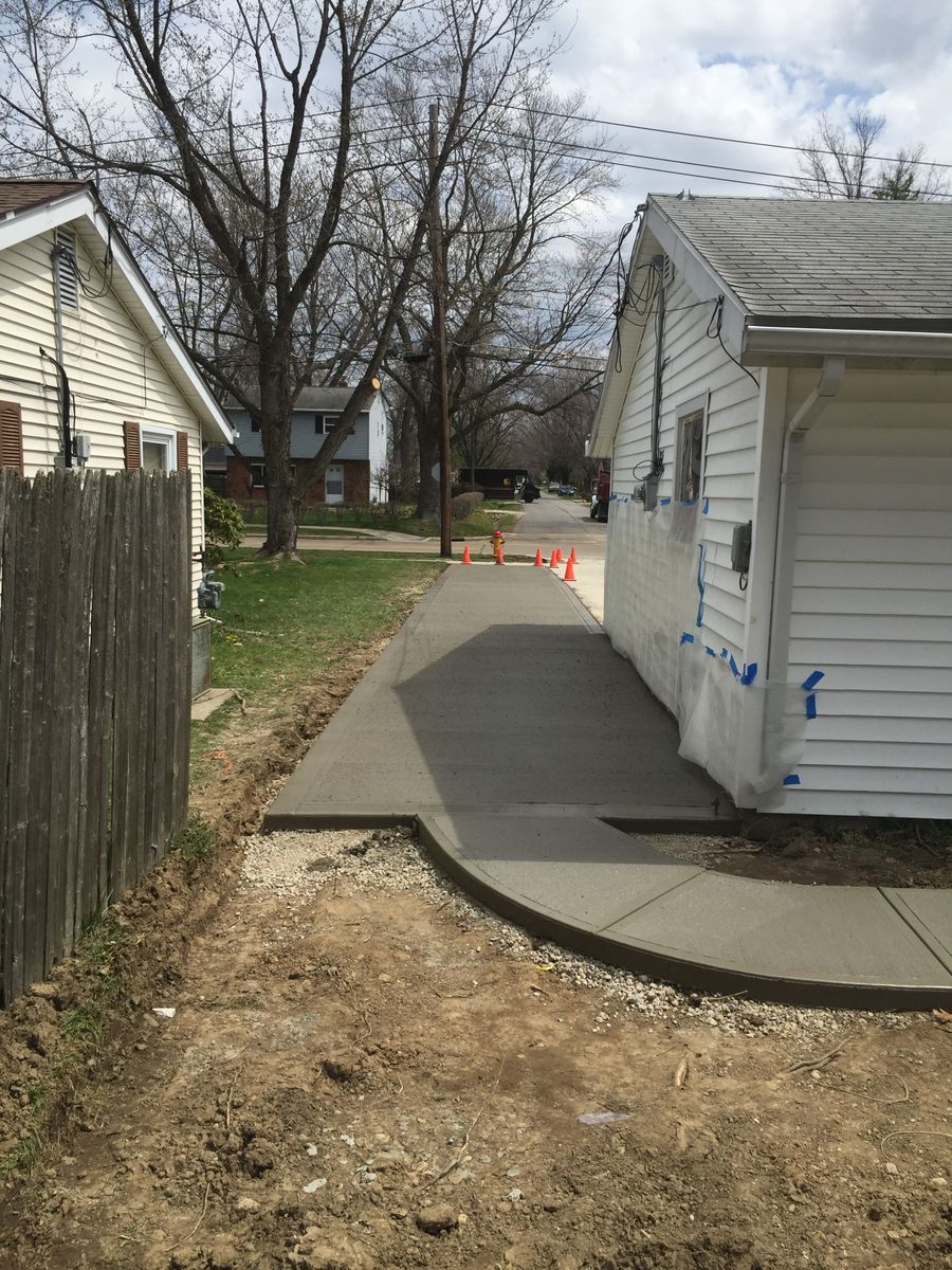 Sidewalk Installation for Lake Erie Companies in Grand River, OH