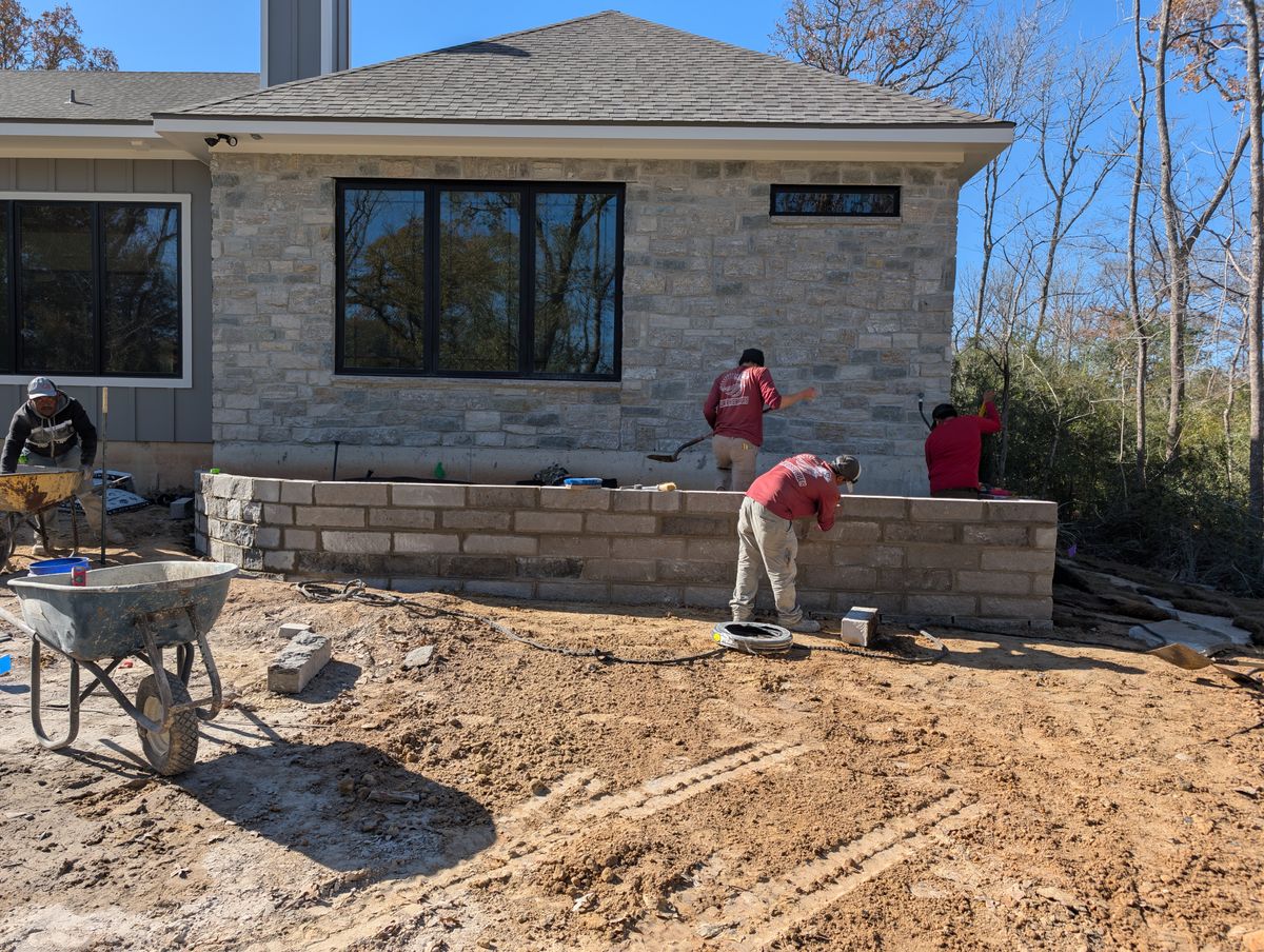 Hardscape Installation for Brazos Valley Greenscapes in College Station, TX