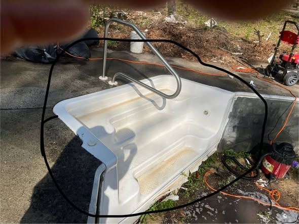 Fiberglass Pool Step Refinishing & Repair for Tub Life Resurfacing in Adairsville, GA