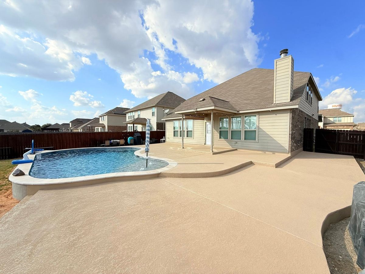 Patio Design & Installation for AJ’s Concrete in Hutto, TX