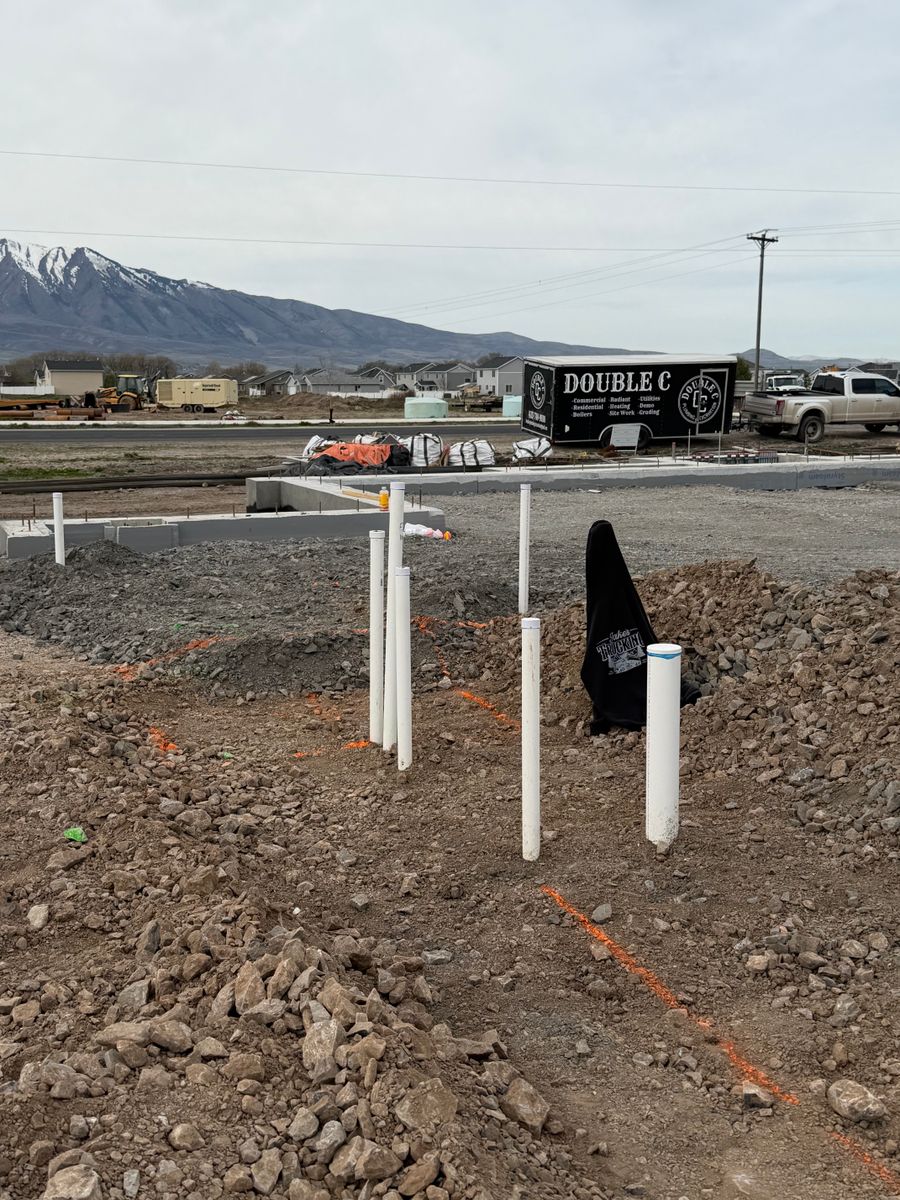 Site Grading for Double C Plumbing & Excavation in Tremonton, UT
