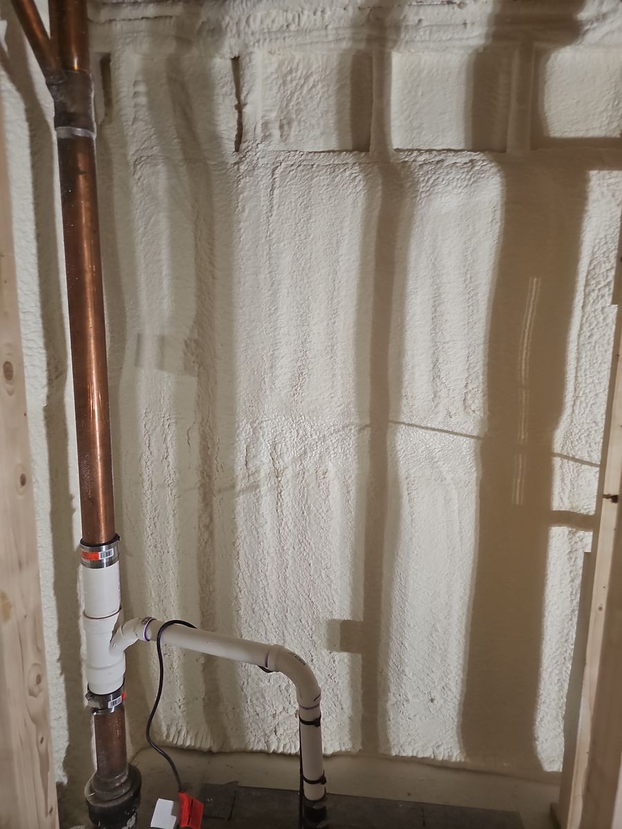 Spray foam insulation for Blue Mountain Construction in Roundup, MT