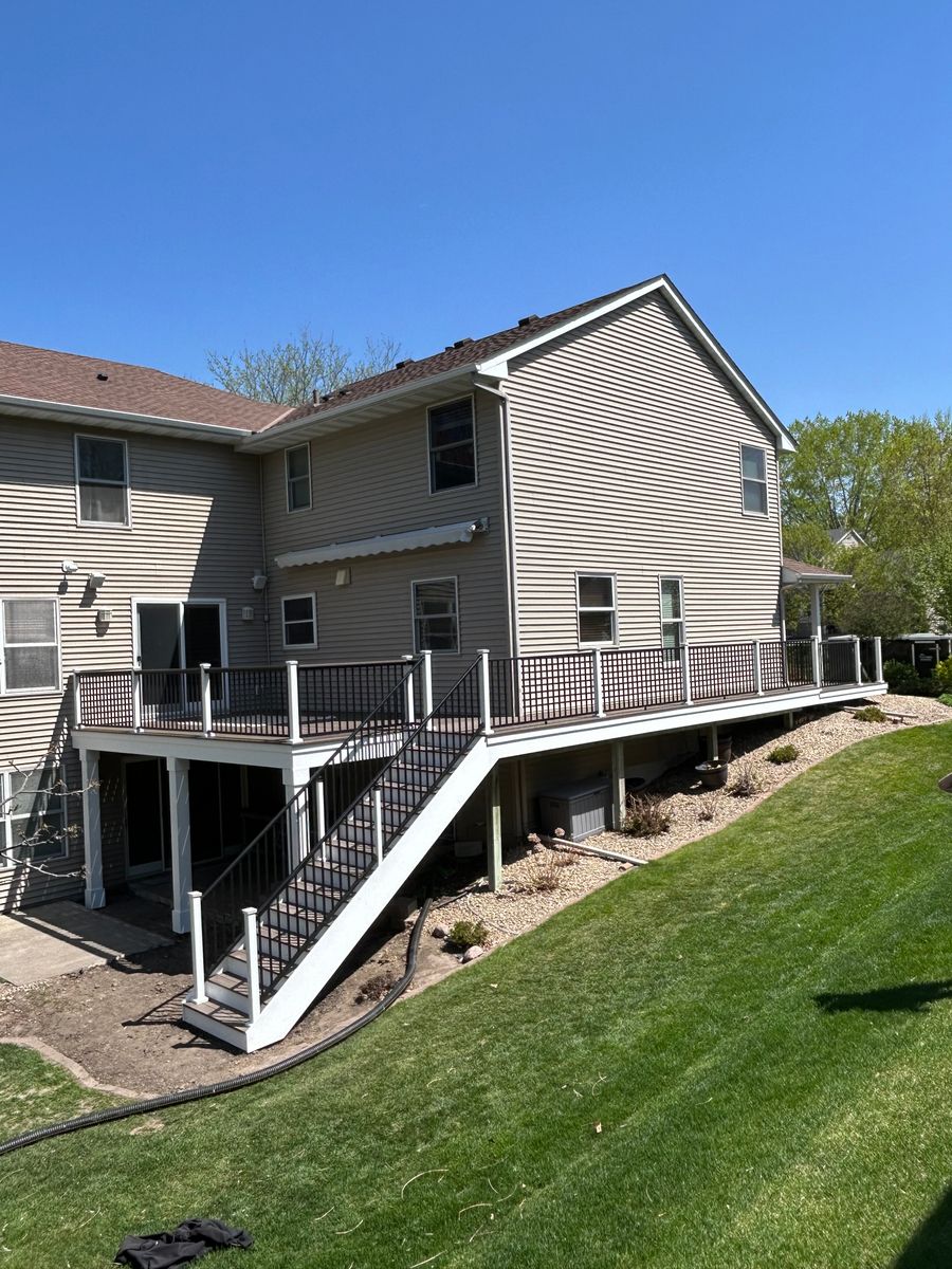 New Deck Construction for Radke Deck Works & Remodeling in Elk River, MN