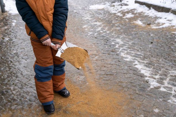 Salting And Sanding for Bishop’s Property Maintenance in Franklin, VT