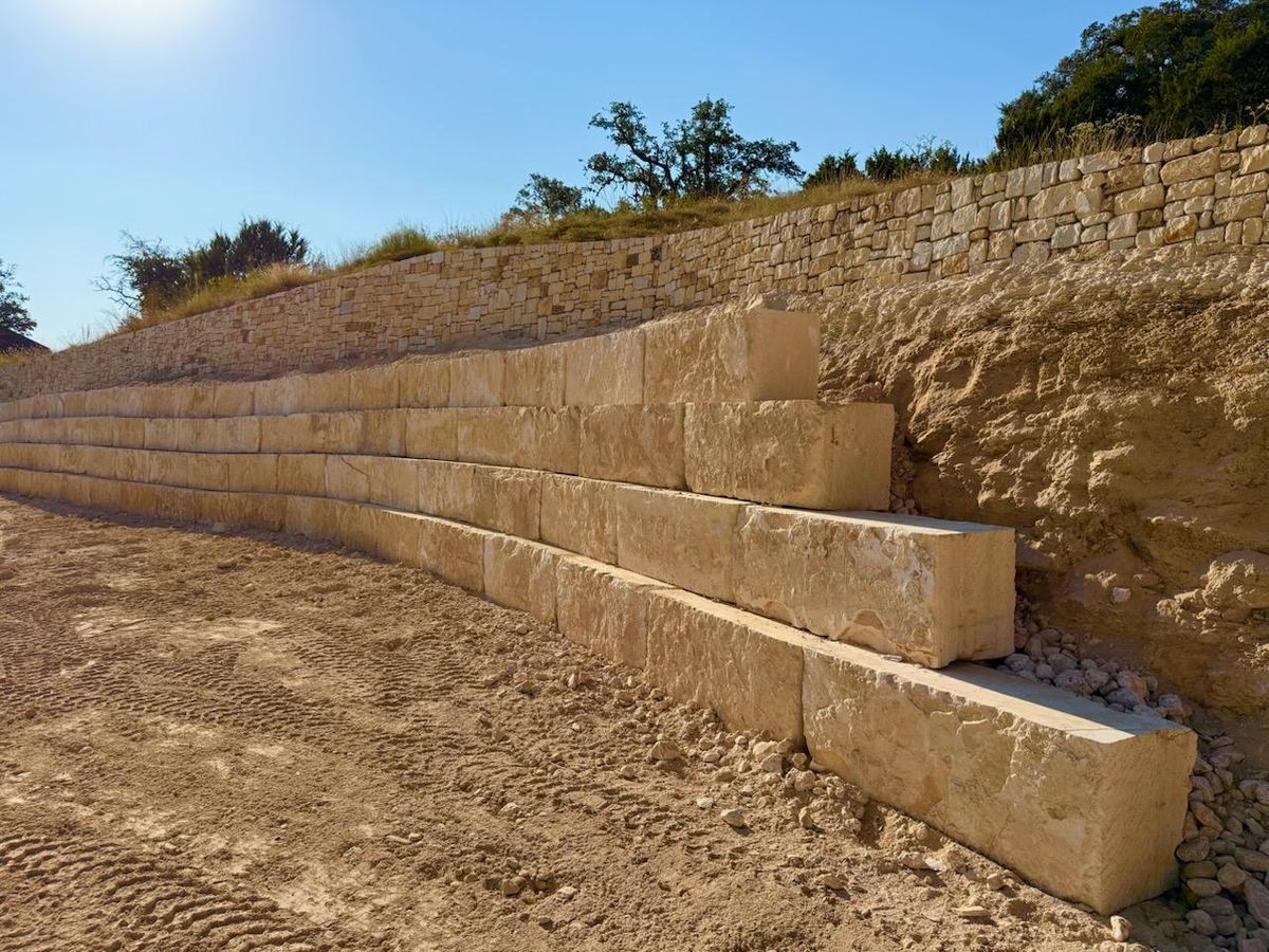Retaining walls for KO Excavation LLC in Spring Branch, TX