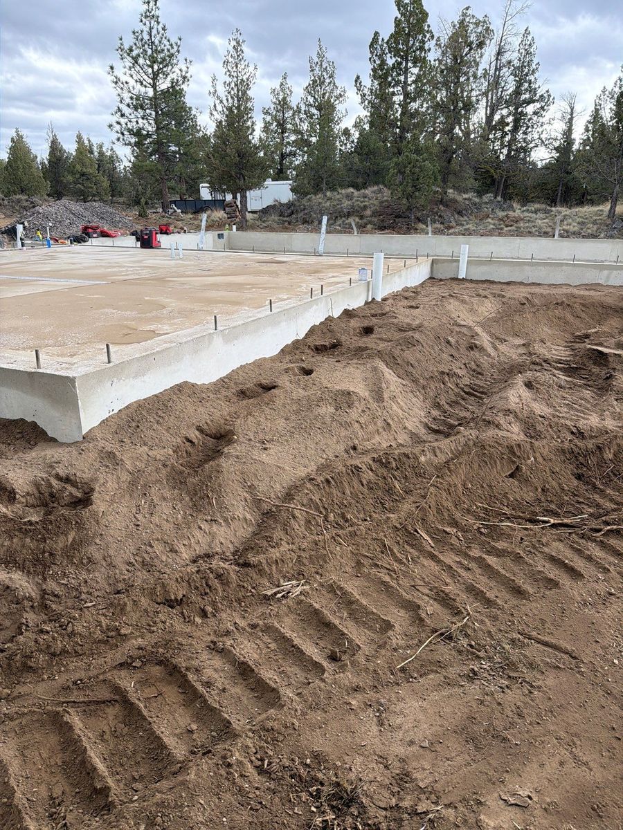 Foundation Work for TJR Concrete and Construction in Bend, OR