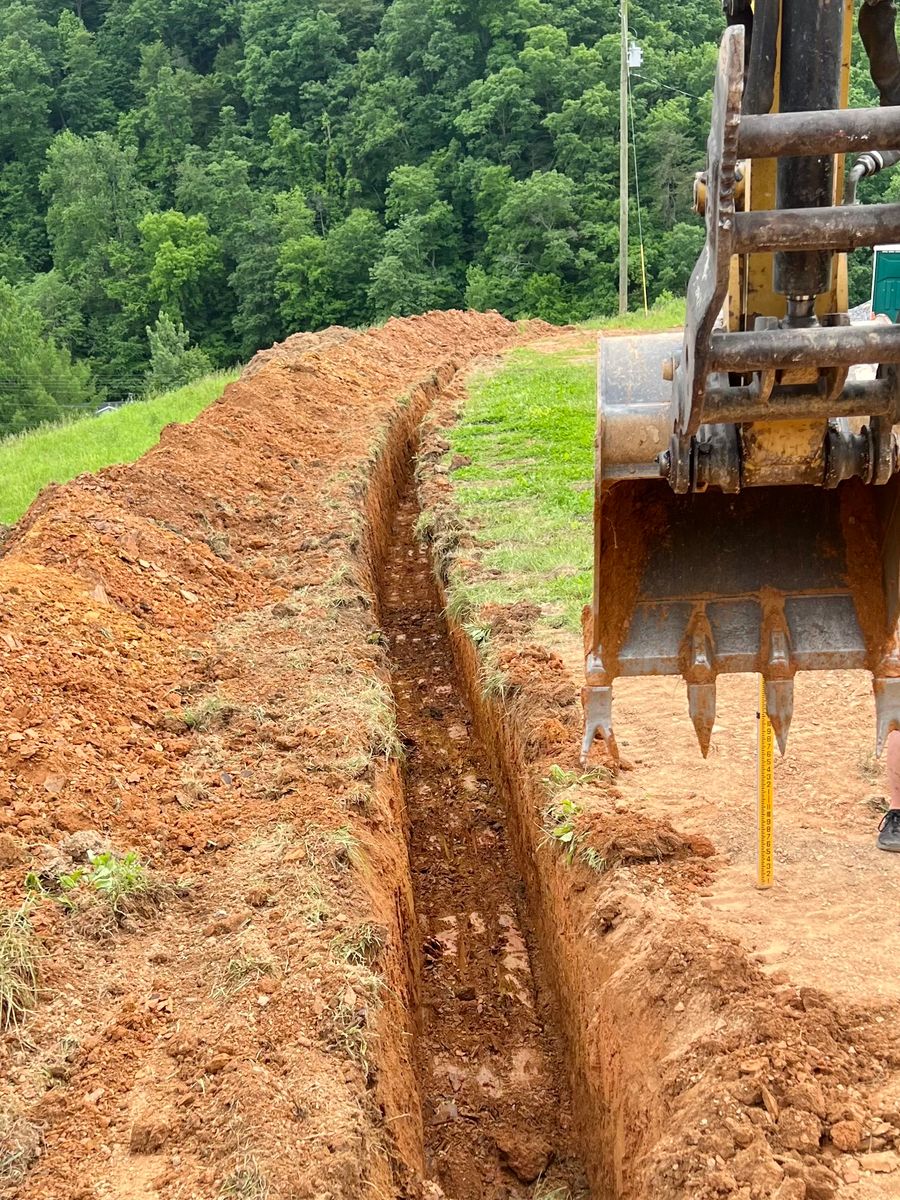 Trenching for Grayson Groundworks in Sevierville, TN