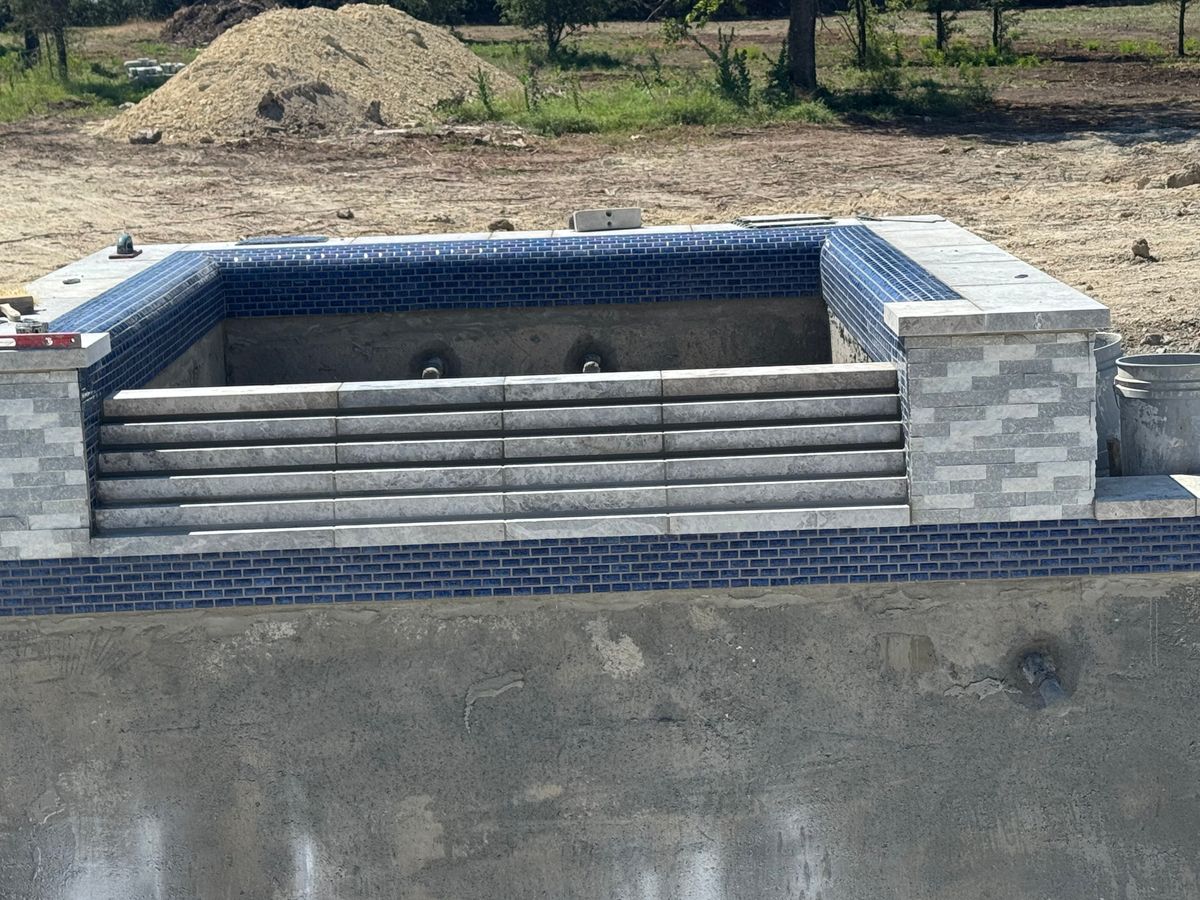 Pool Deck Paving for Black Diamond Custom Pools LLC in Azle, TX