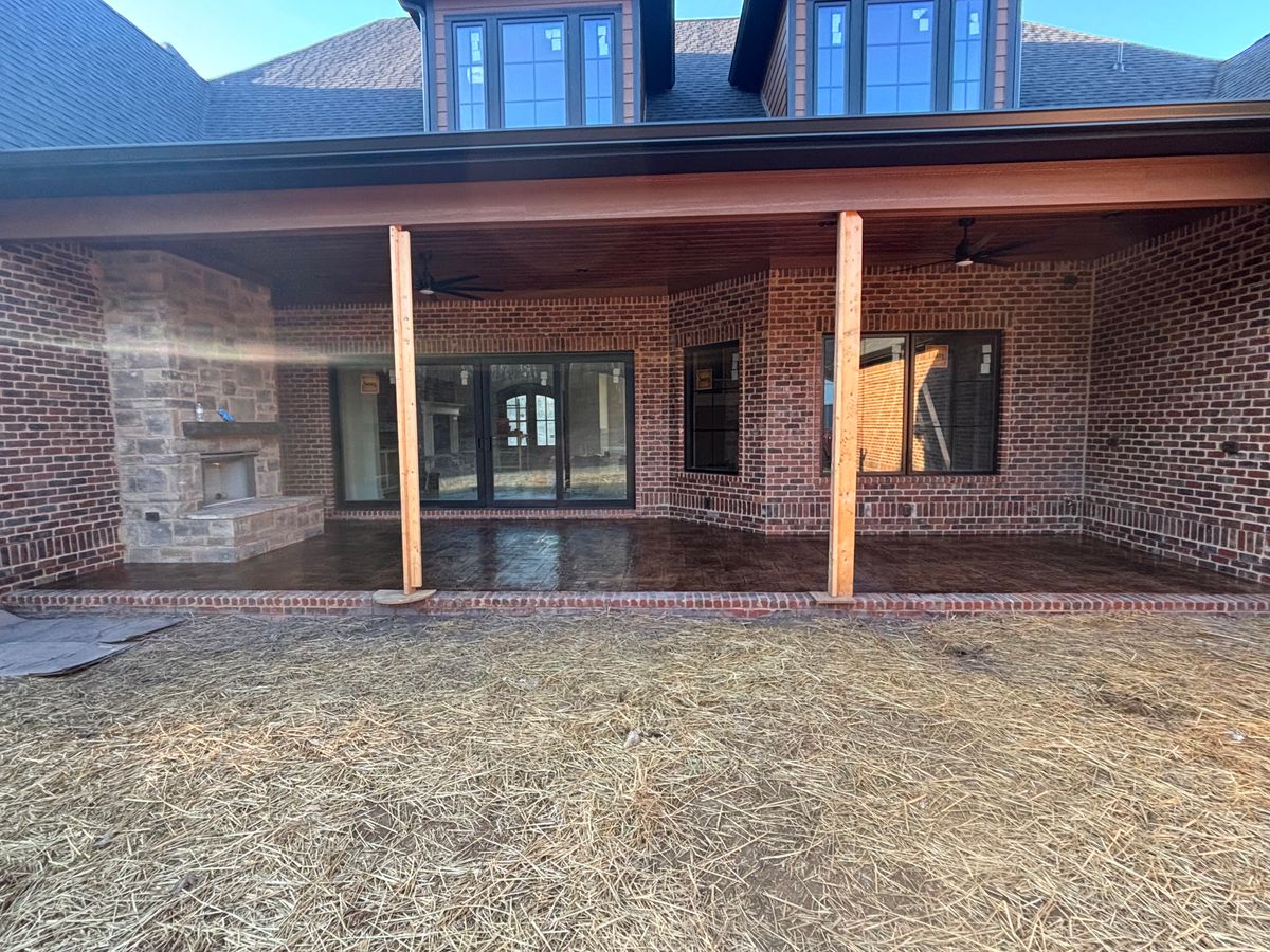 Stamped Concrete Installation for Tommy Moore Construction in Anderson County, TN